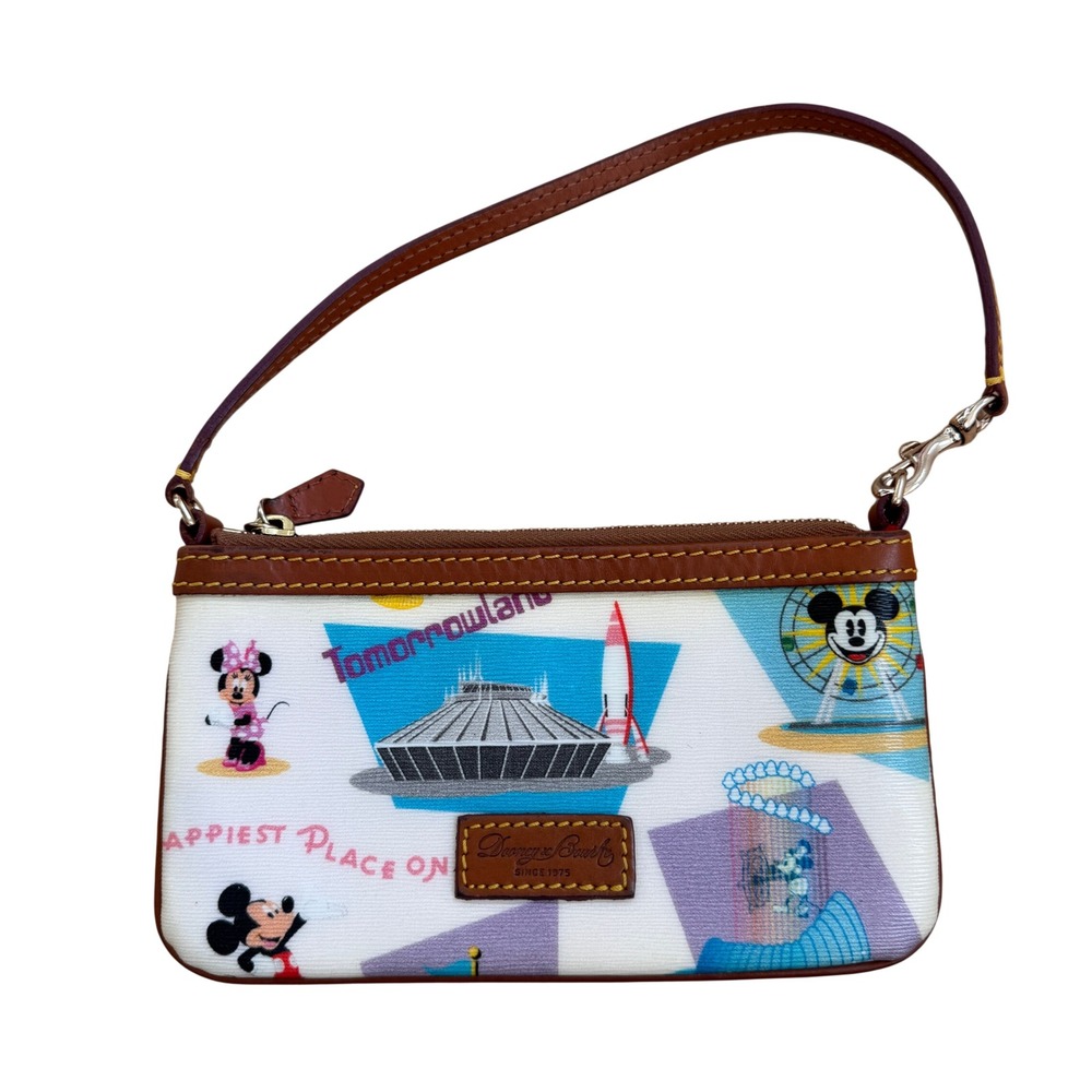 Dooney & Bourke Disney Parks Disneyland Retro Wristlet Bag Tomorrowland
